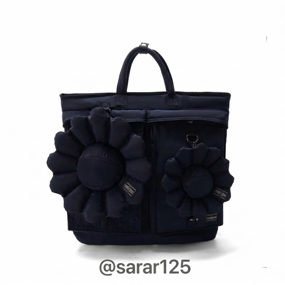 Rare Limited Edition: Takashi Murakami X Porter Yoshida &Co. Flower Helmet Tote - Picture 7 of 7